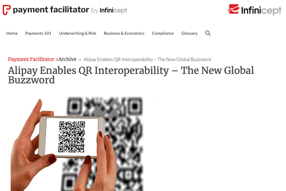 Payment Facilitator: Alipay Enables QR Interoperability - The New Global Buzzword