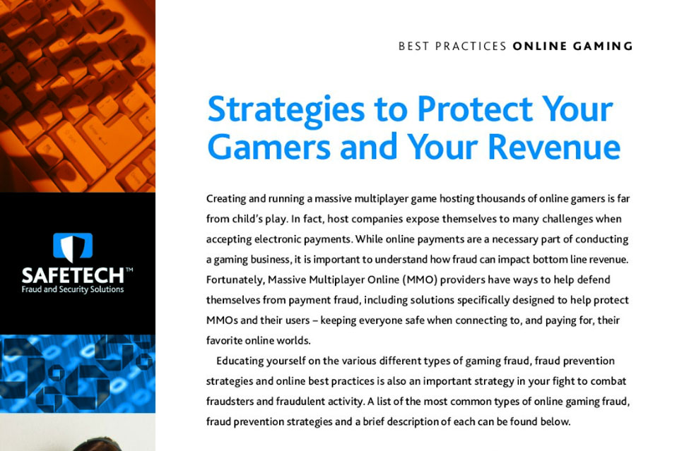 Safetech Strategies to Protect Your Gamers and Your Revenue